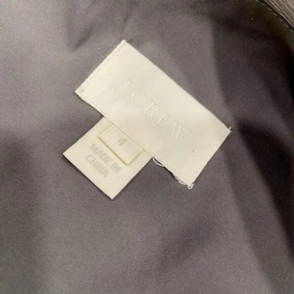 J. CREW Long Silk Chiffon Dress in Gray